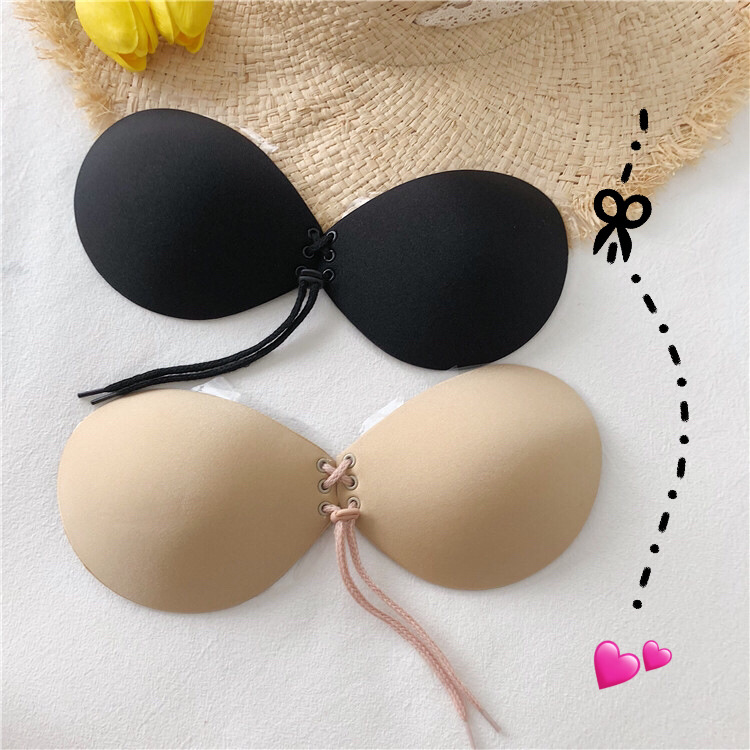 小胸聚拢防滑乳贴胸贴加厚隐形文胸无肩带内衣