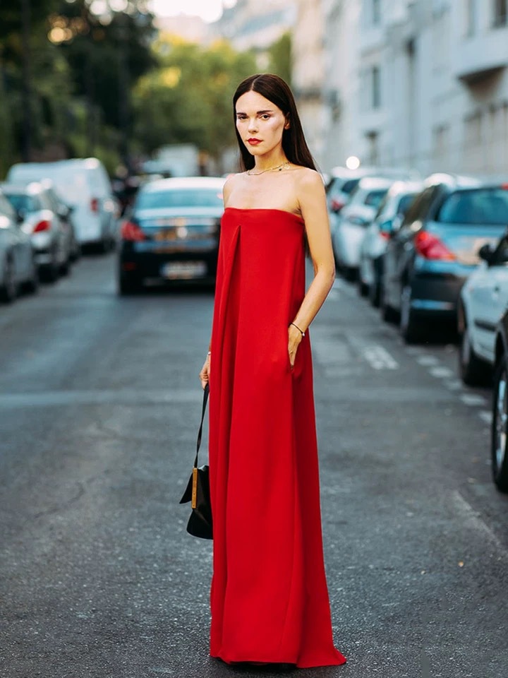 lf98047一字平肩大摆连体裤