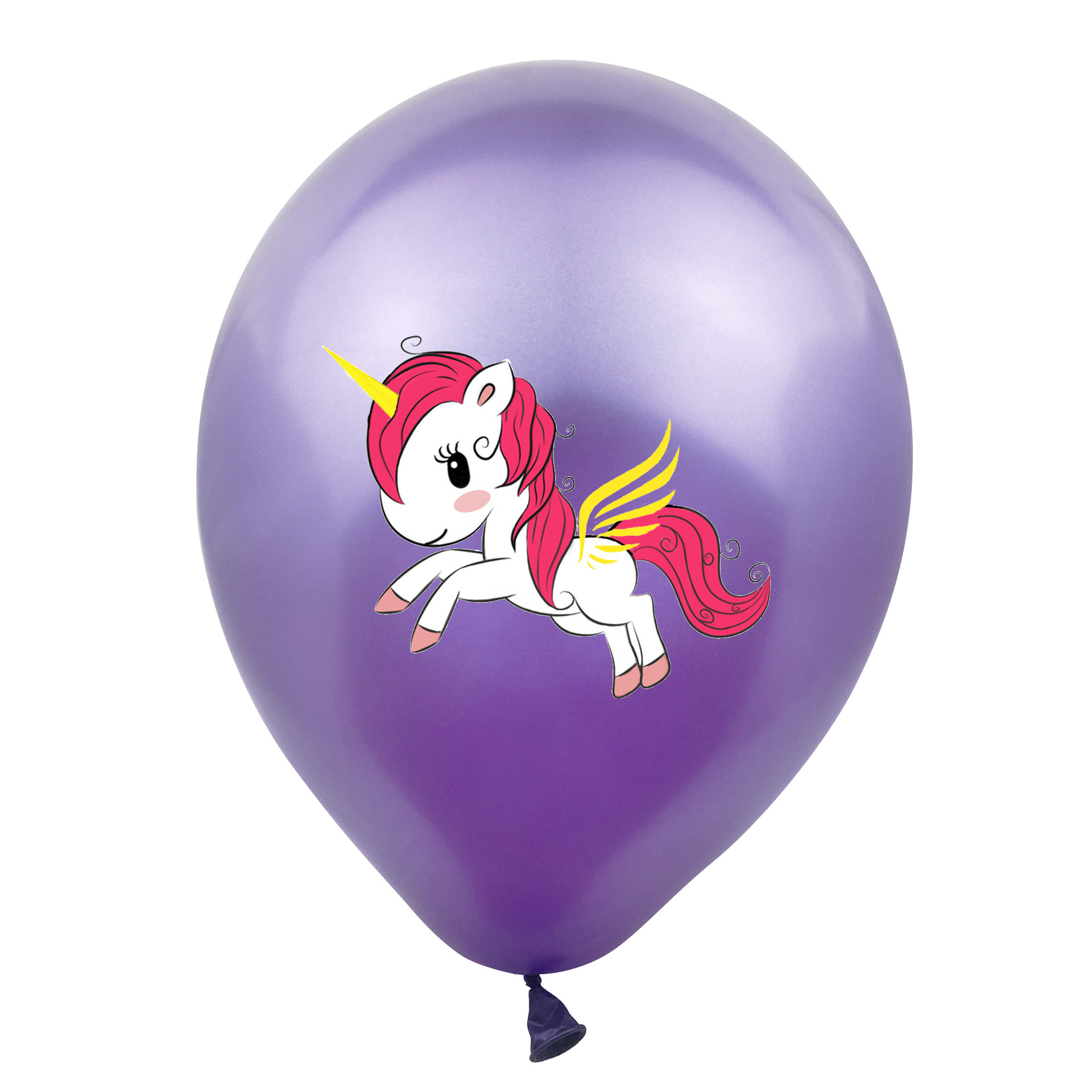 跨境独角兽印花气球10个圣诞节12寸2.8g乳胶生日婚礼派对装饰气球-阿