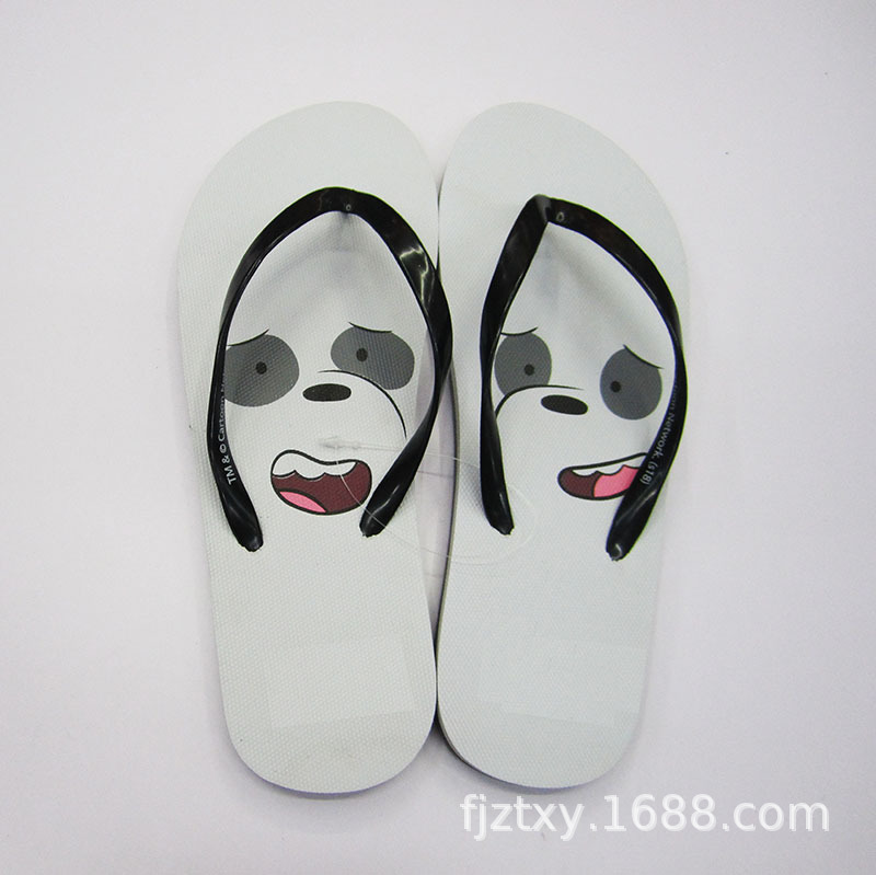 factory customized personalized facial expression bag women‘s flip-flops casual eva flip-flops summer sandals can be customized