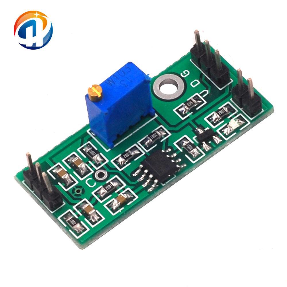 lm393电压比较器可调精密信号波形整形高电平双路输出led指示