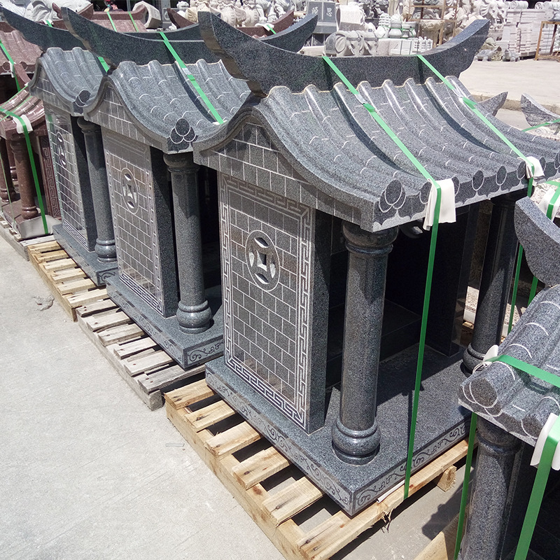 惠安厂家定制石雕佛龛 石材土地公神龛佛龛 花岗岩神龛财神庙佛具