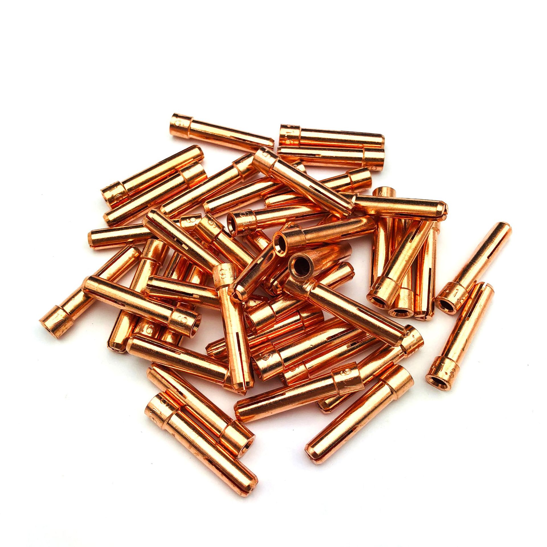 常州金球焊割wp-22氩弧焊枪配件钨极夹乌棒夹钨针夹电极夹