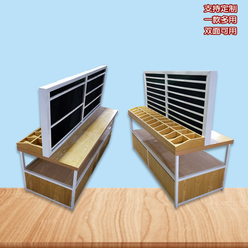 厂家批发精品饰品货架耳环项链双面饰品展示柜头饰挂件槽板架