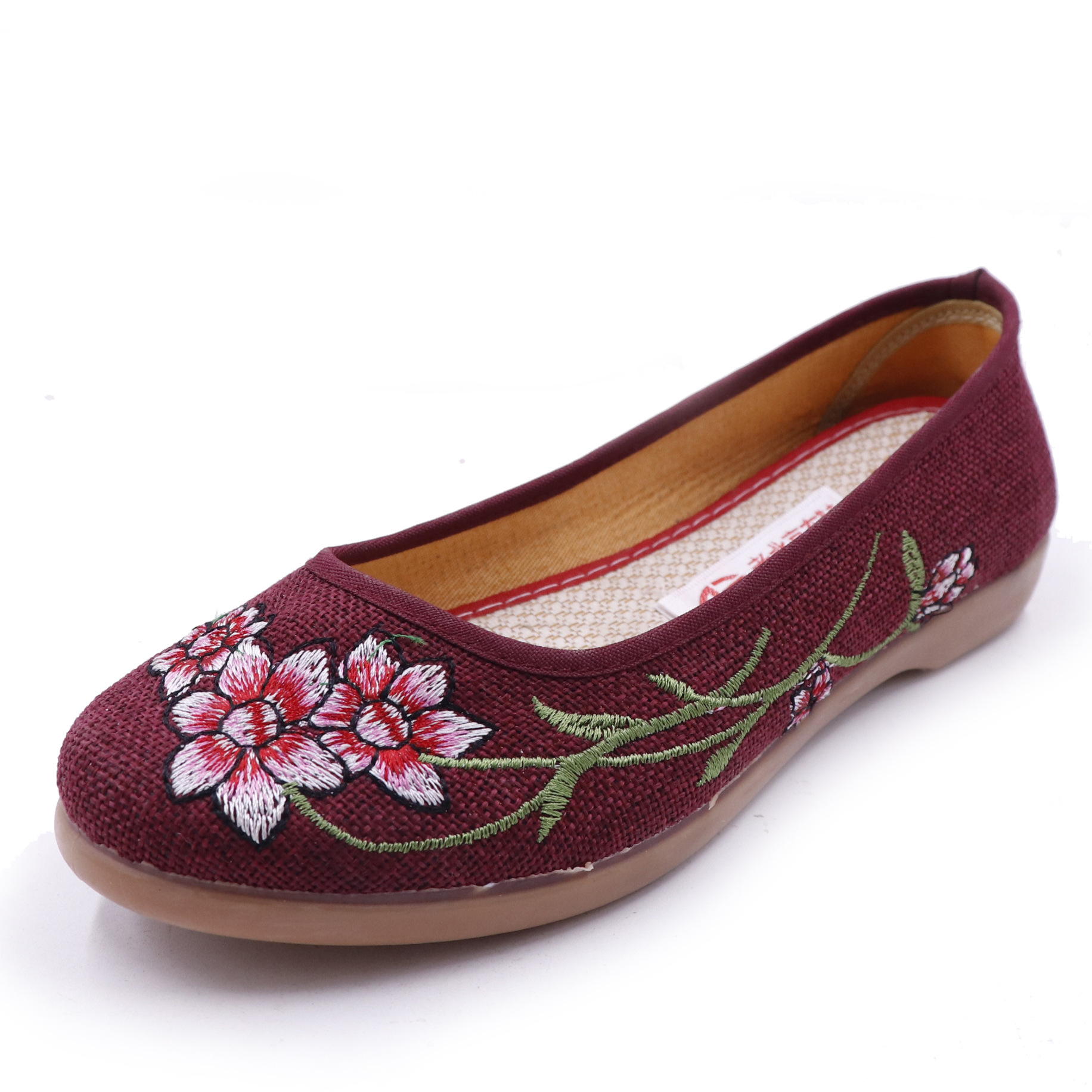 2019新款布鞋老北京民族风妈妈绣花鞋中老年广场舞蹈鞋一件代发