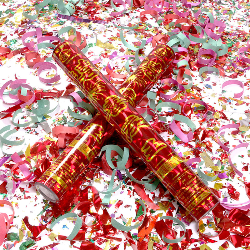 厂家直销结婚节庆活动庆典旋转手持礼炮 环保礼花气氛道具礼炮