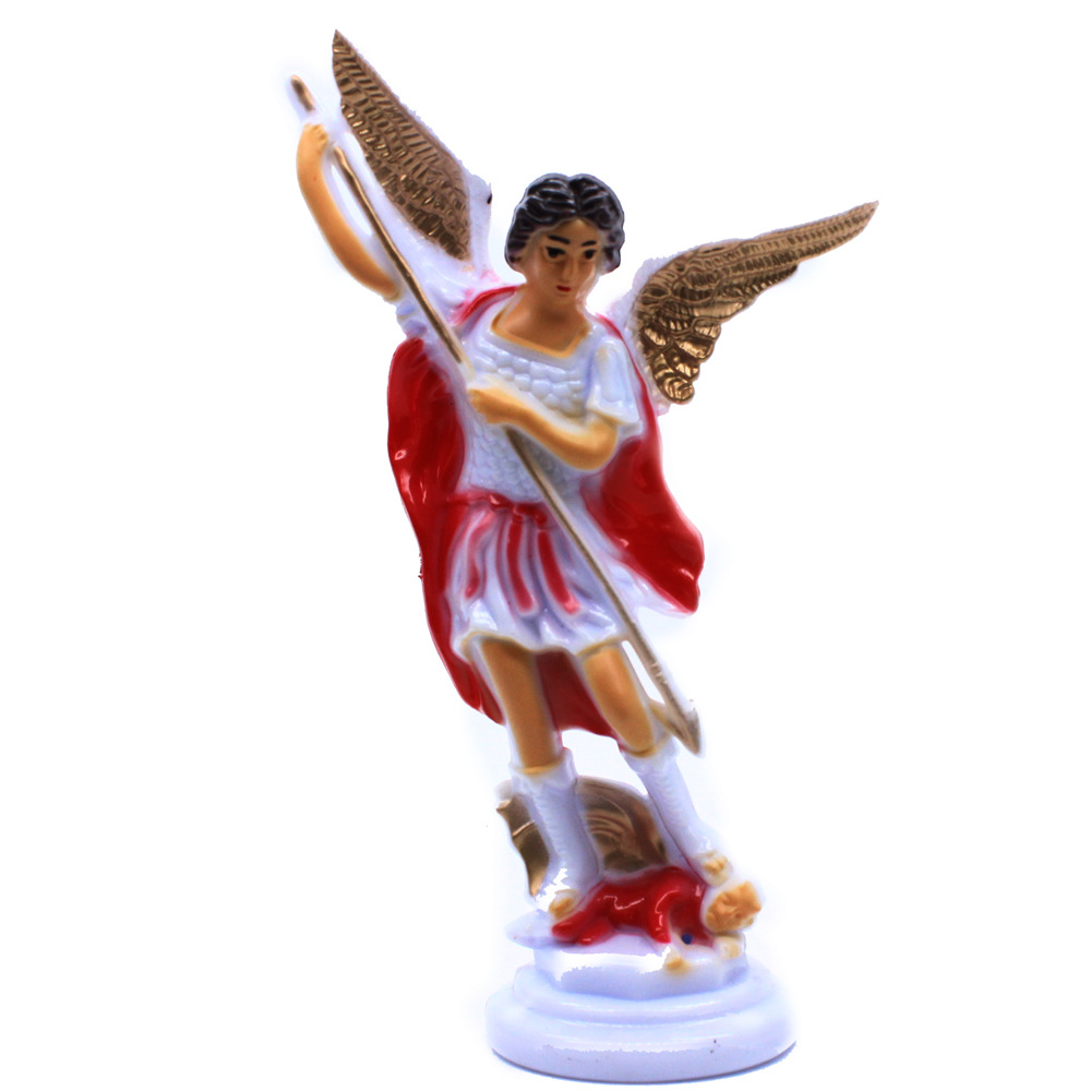 红衣天使圣像塑料摆件宗教基督天主教圣家庭摆设装饰品