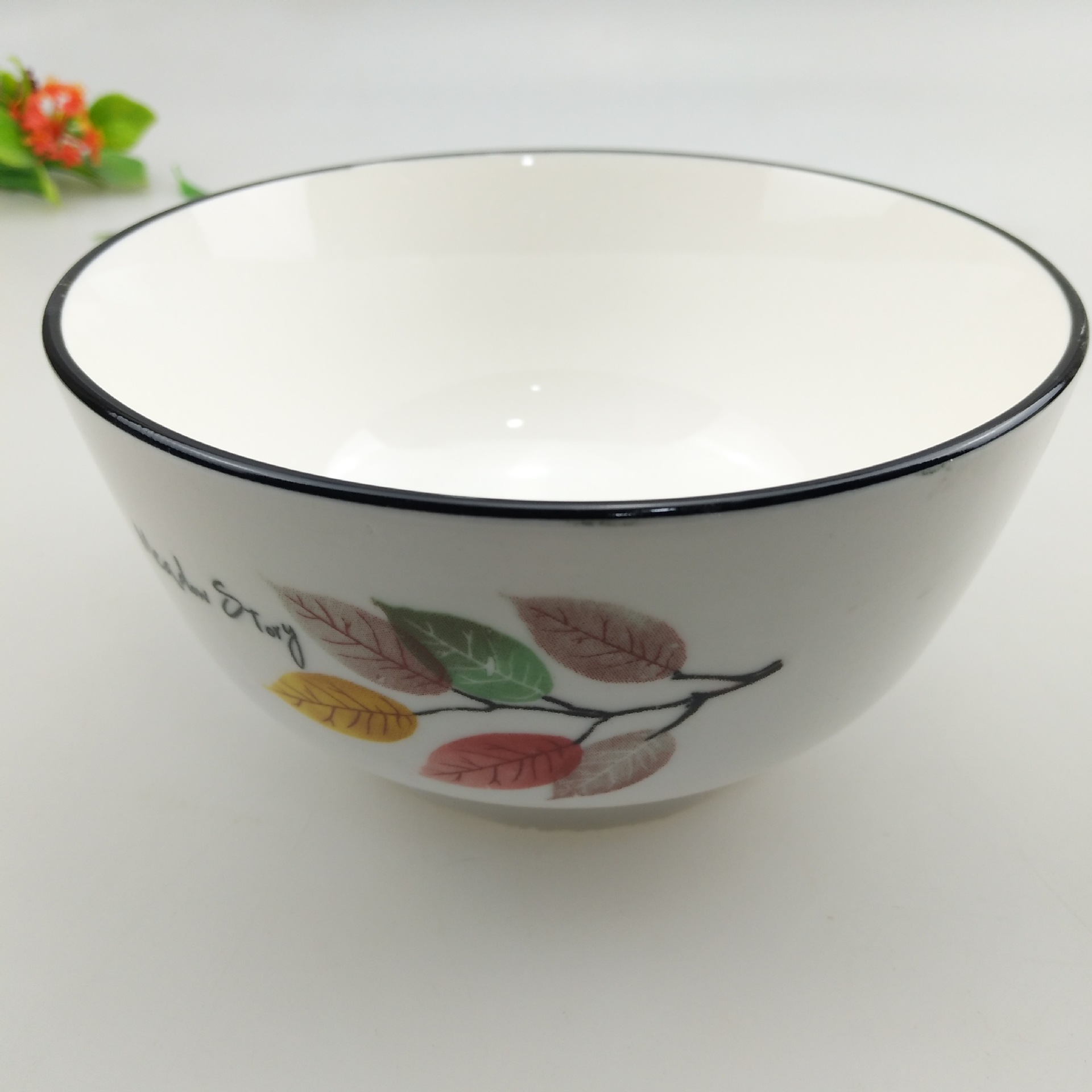 二元货源 5.5寸沙拉碗 陶瓷碗 多花色碗 米饭大碗 两元陶瓷