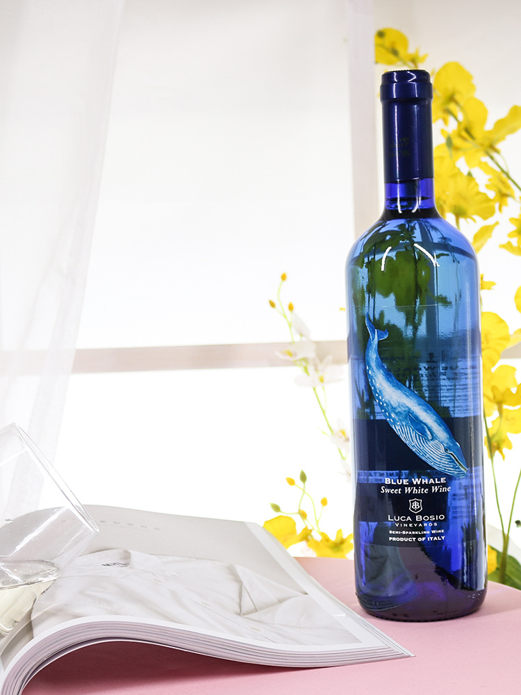 意大利进口 蓝鲸起泡酒甜白葡萄酒气泡酒蓝海之鲸少女的眼泪