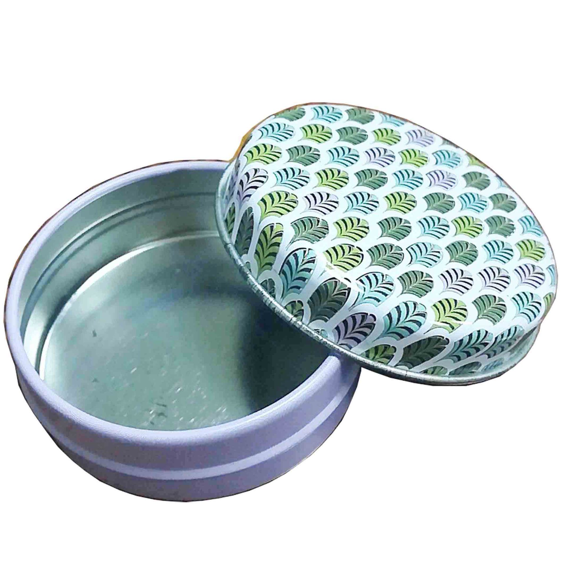 定制金属香膏铁盒 圆形唇膏铁罐 马口铁香料盒 50x20mm 小圆铁盒