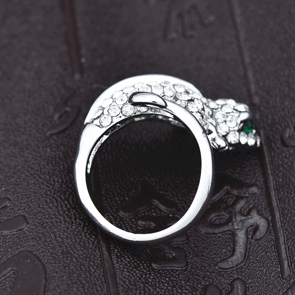 厂家直供欧美 个性 潮女款 夸张镶钻壁虎戒指 指环 野性的时尚