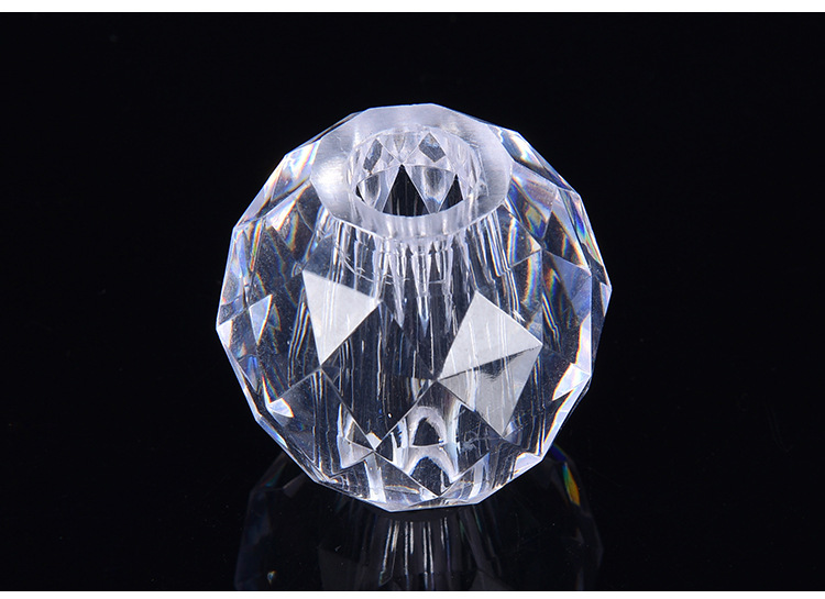 皓明亚克力厂家直销40mm菱形球蜡烛灯水晶灯台灯烛台饰品配件