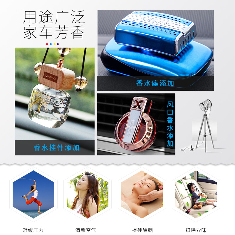 Baixiangdao Car Perfume Replenisher Car High-End Aromatherapy Replenisher Auto Car Perfume 120ml