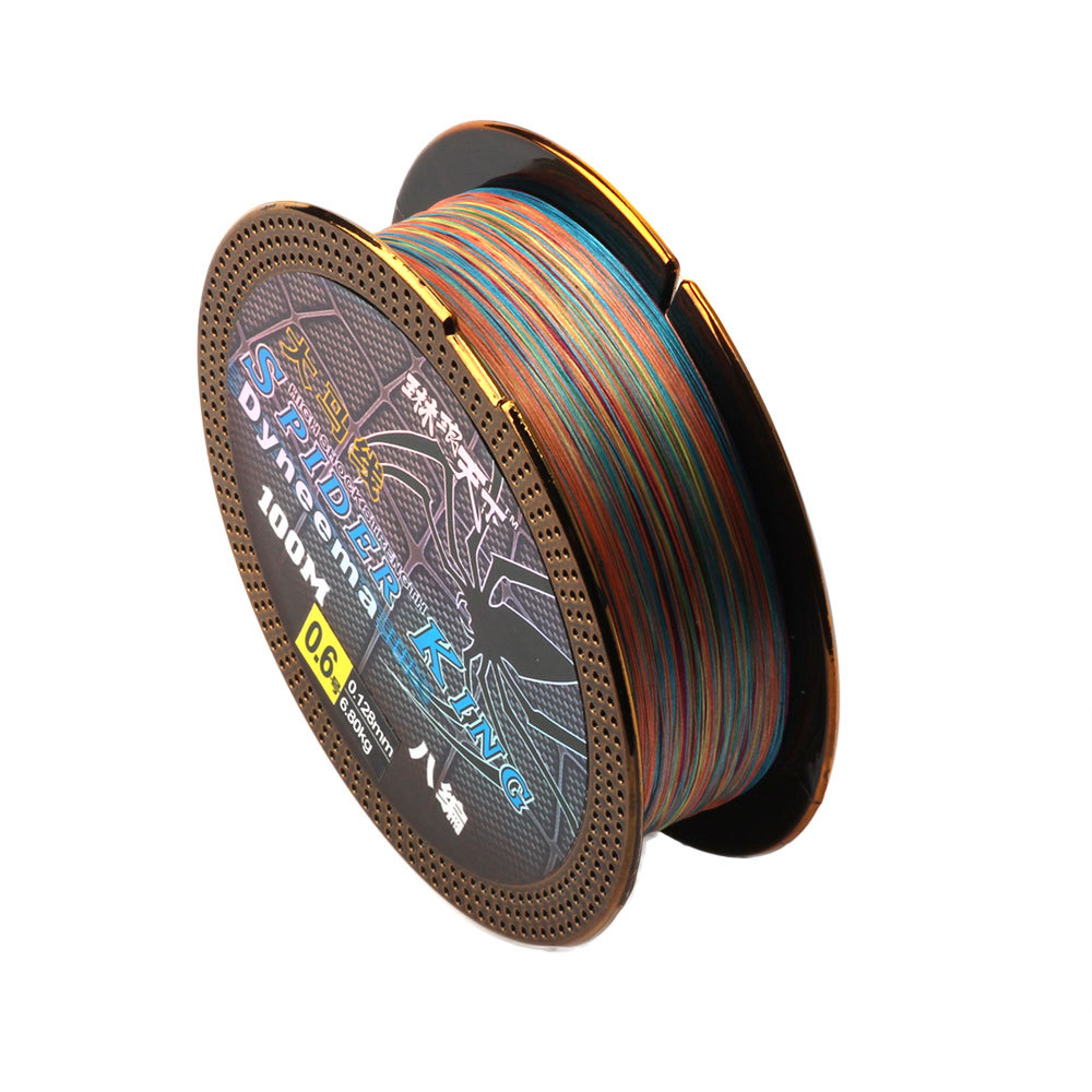 五彩十米一色大力马鱼线主线8编pe线100米防咬钓鱼路亚线筏钓渔线