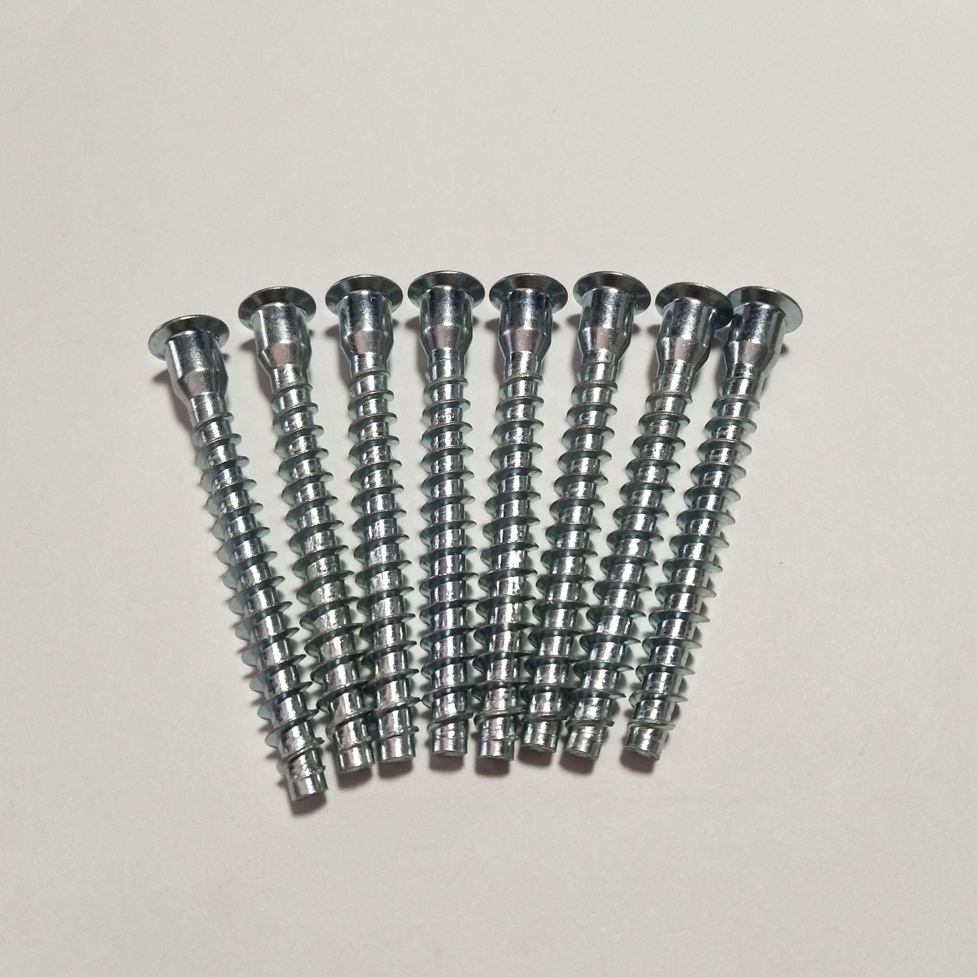 厂家生产 电镀兰锌内六角过山丝螺丝 沉头内六角直修木牙螺丝