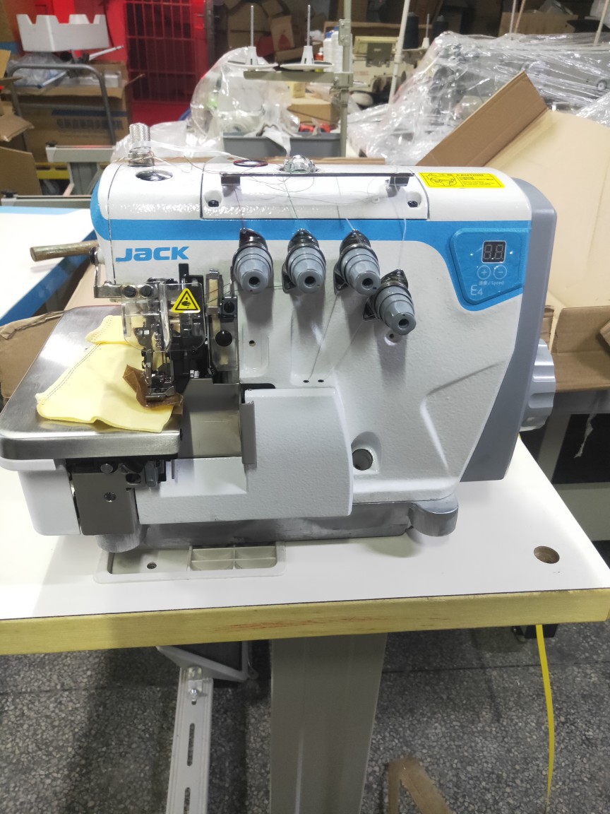 供应杰克缝纫机杰克包缝机锁边机超高速包缝机e4e3四线三线
