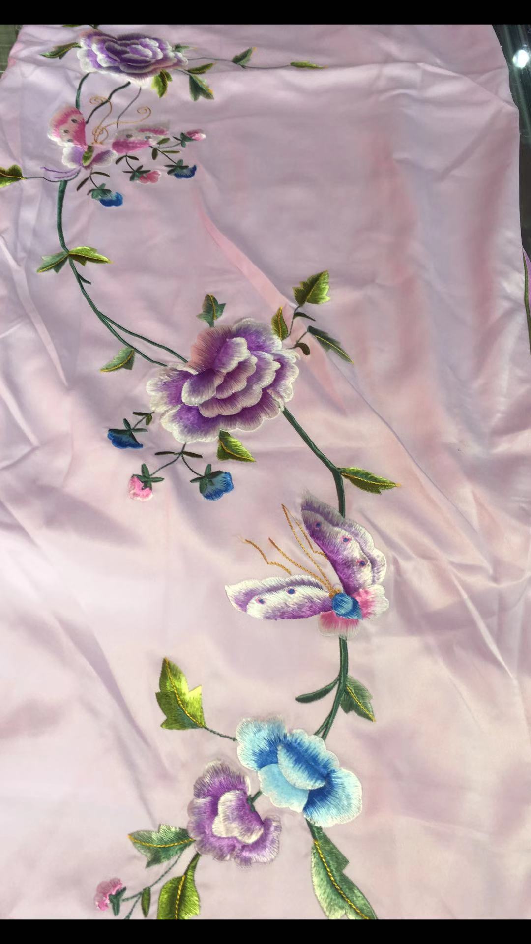 手工刺绣苏绣 双层加厚真丝围巾绣花商务礼品山水花卉刺绣加工