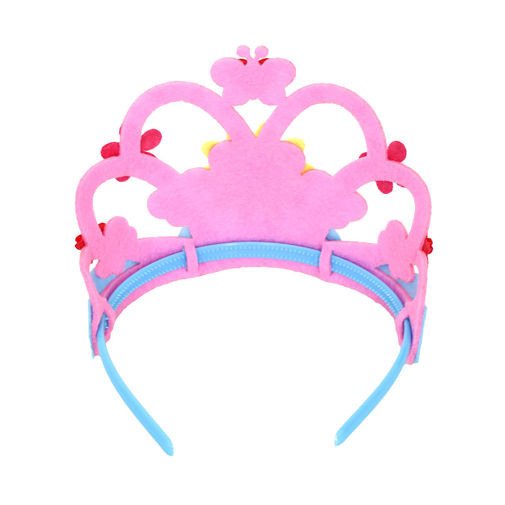 1幼儿diy不织布生日帽子皇冠头饰 儿童手工制作材料包diy创意礼物