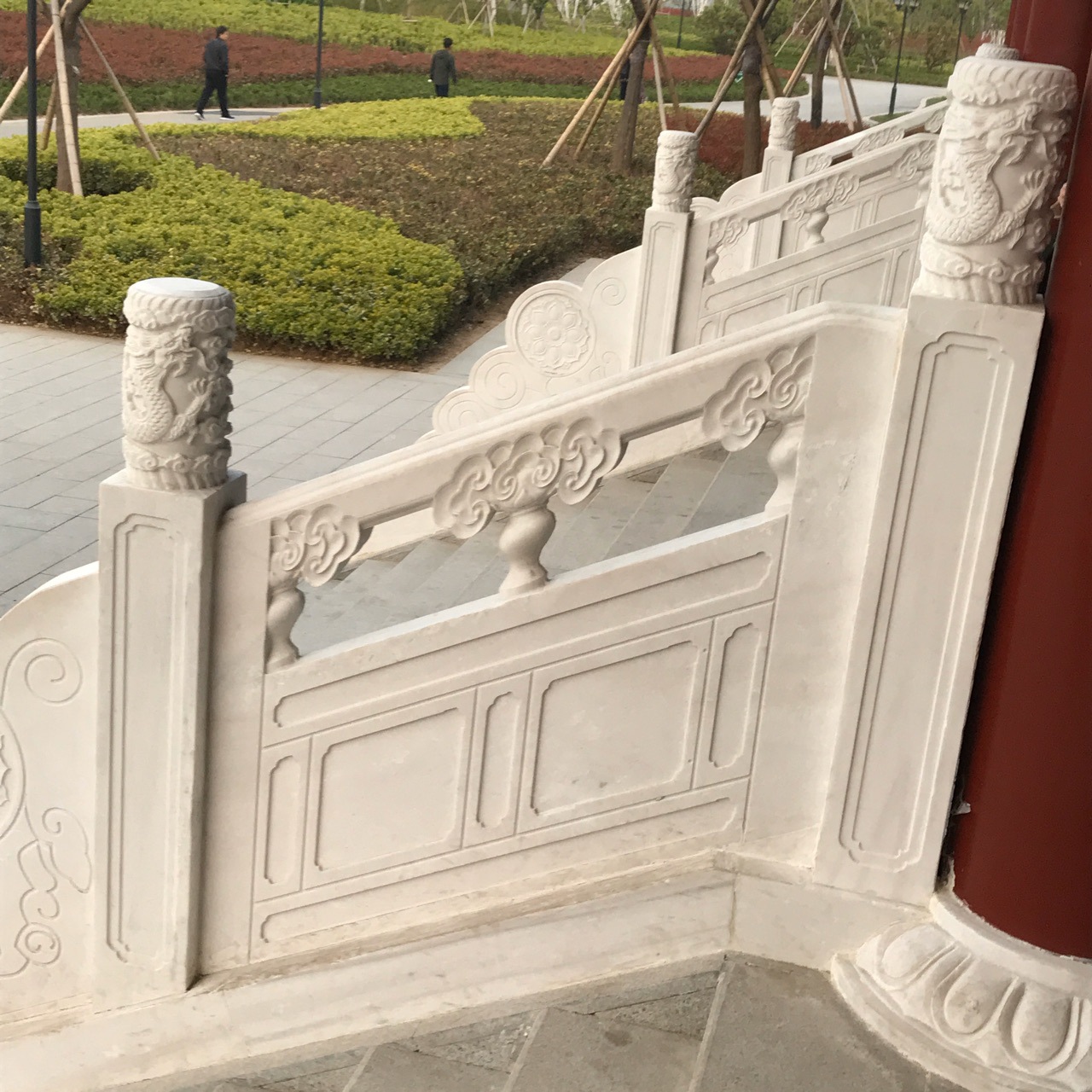 别墅阳台石栏杆 庭院装饰石栏杆石雕景观青石石栏杆栏板免费安装