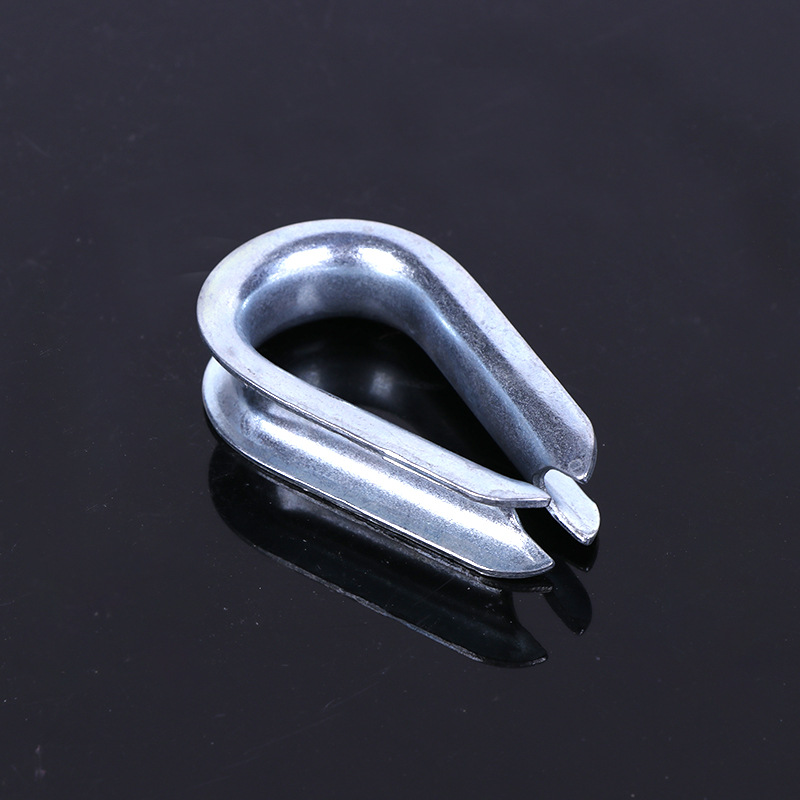 钢丝绳套环鸡心环配件 钢丝绳套环三角环管式套环 压制钢丝绳索具