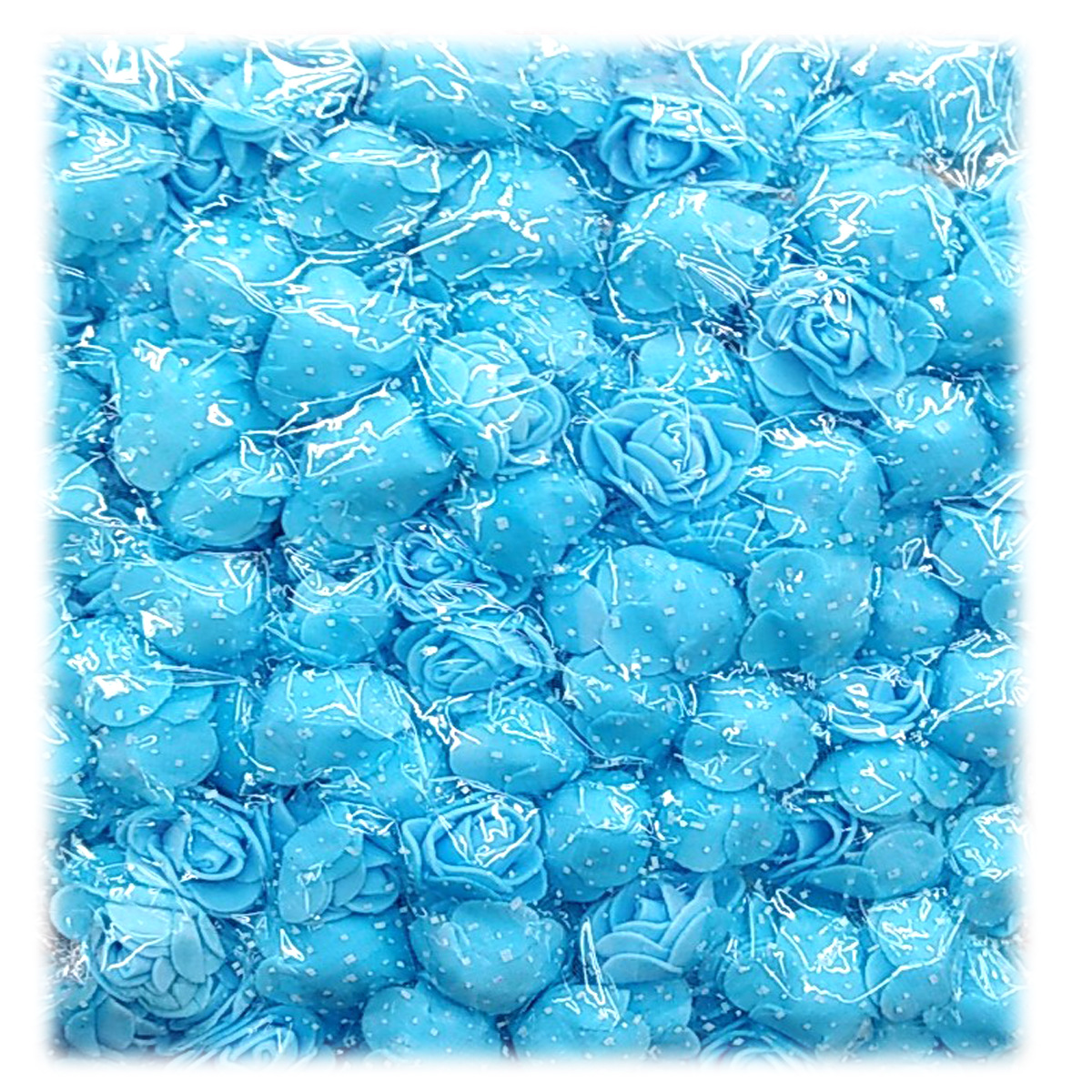 5公分泡泡玫瑰花情人节小熊装饰材料配件 摆地摊 灯串花 花圈