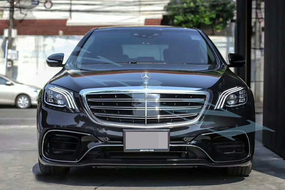 适用于14-19款奔驰s级w222 s320 s350s400 s500s600中网amg改装