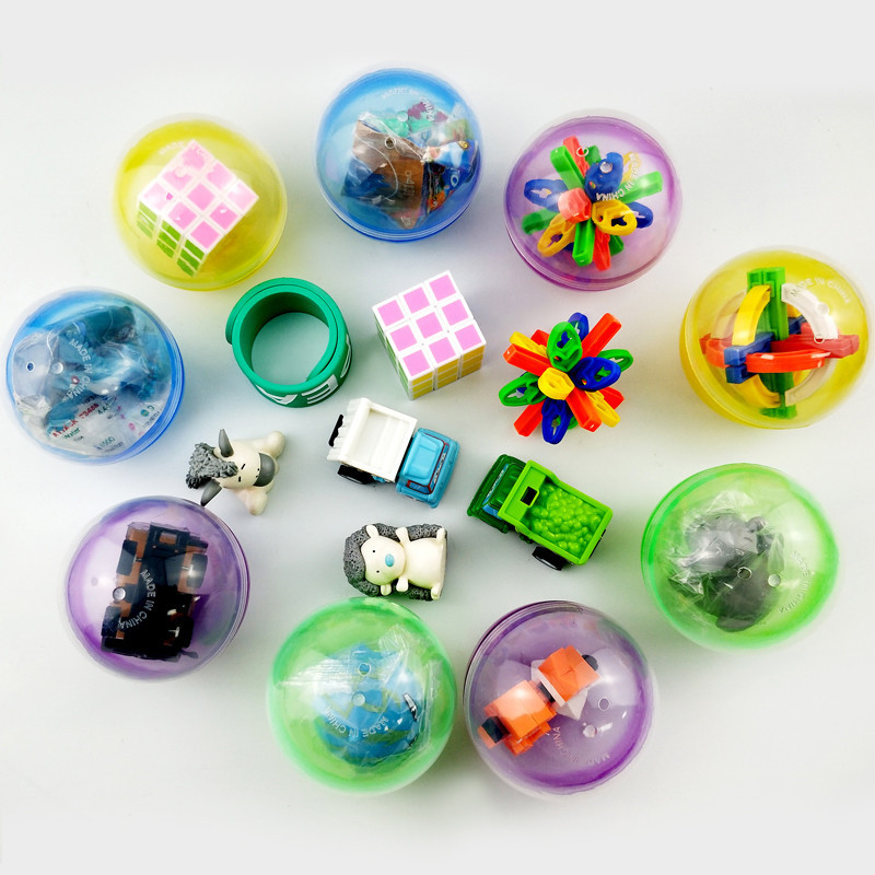 70mm混装圆形扭蛋 5元扭蛋机玩具蛋 神奇水龙头游戏机用7cm礼品球