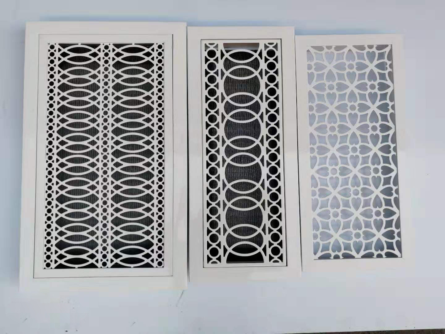 中央空调雕花出风口艺术雕纹通风口 abs艺术雕花来图可定制