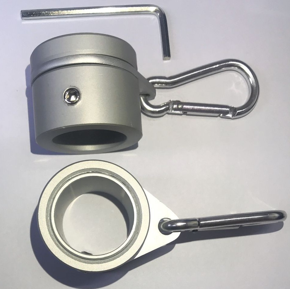 1英寸外贸热销旗杆配件 铝合金旗杆旋转套环金属旗杆套筒环扣配件