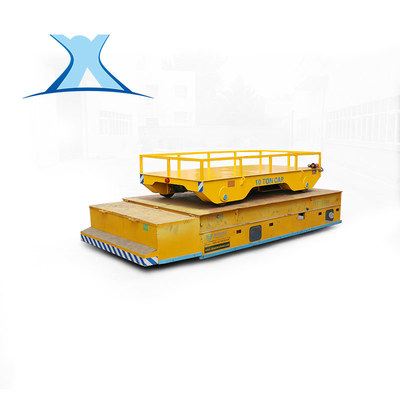 钢材运输工具车平板小车 遥控有轨电动搬运车 智能无人运输平移车