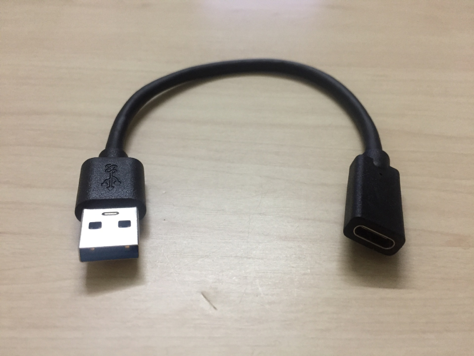 usb3.1 type-c母座 usb3.0公转type-c母正反插转接线15厘米