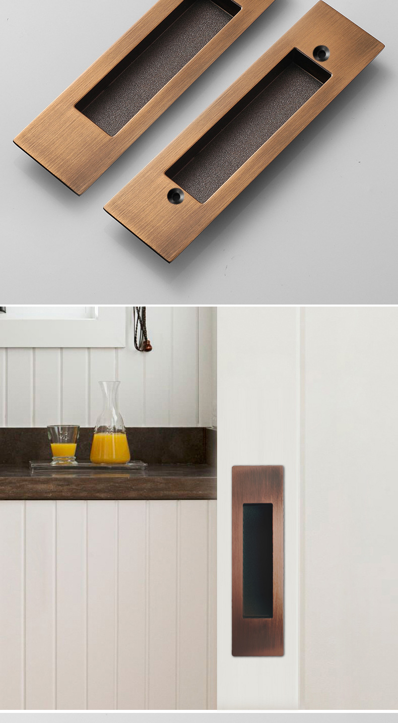 嵌入式内嵌对装把手暗藏式房门推拉门木门移门暗装隐形拉手