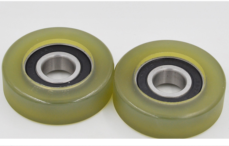 厂家直销多规格尺寸 高硬度耐磨聚氨酯包胶包塑轴承pu620360-18