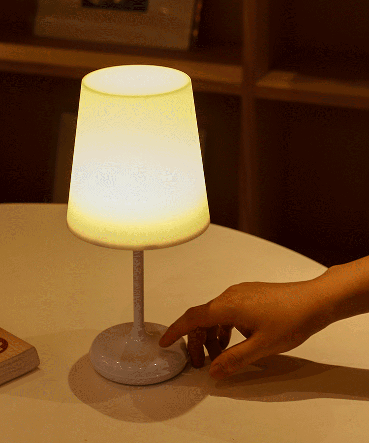简约无线遥控台灯触摸式可定时多档调光床头小夜灯学习护眼台灯
