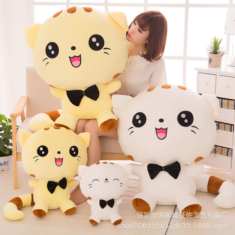 factory direct sales new big face cat doll plush toy pillow cute ragdoll birthday gift wholesale customization