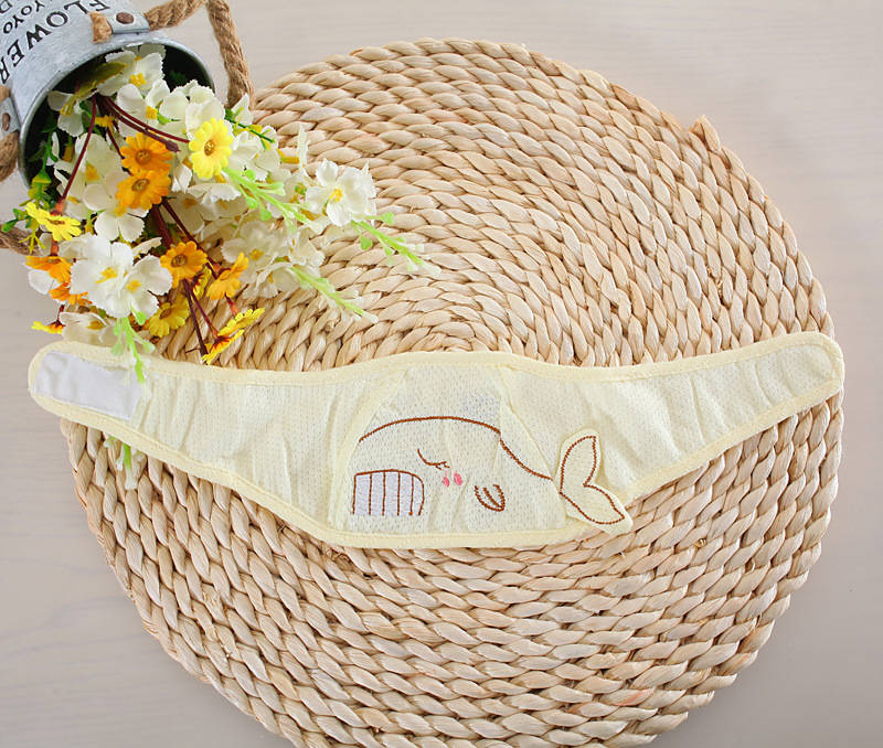 夏季婴儿凉帽纯棉透气新生儿护卤门气门帽可调节卡通双耳宝宝帽子