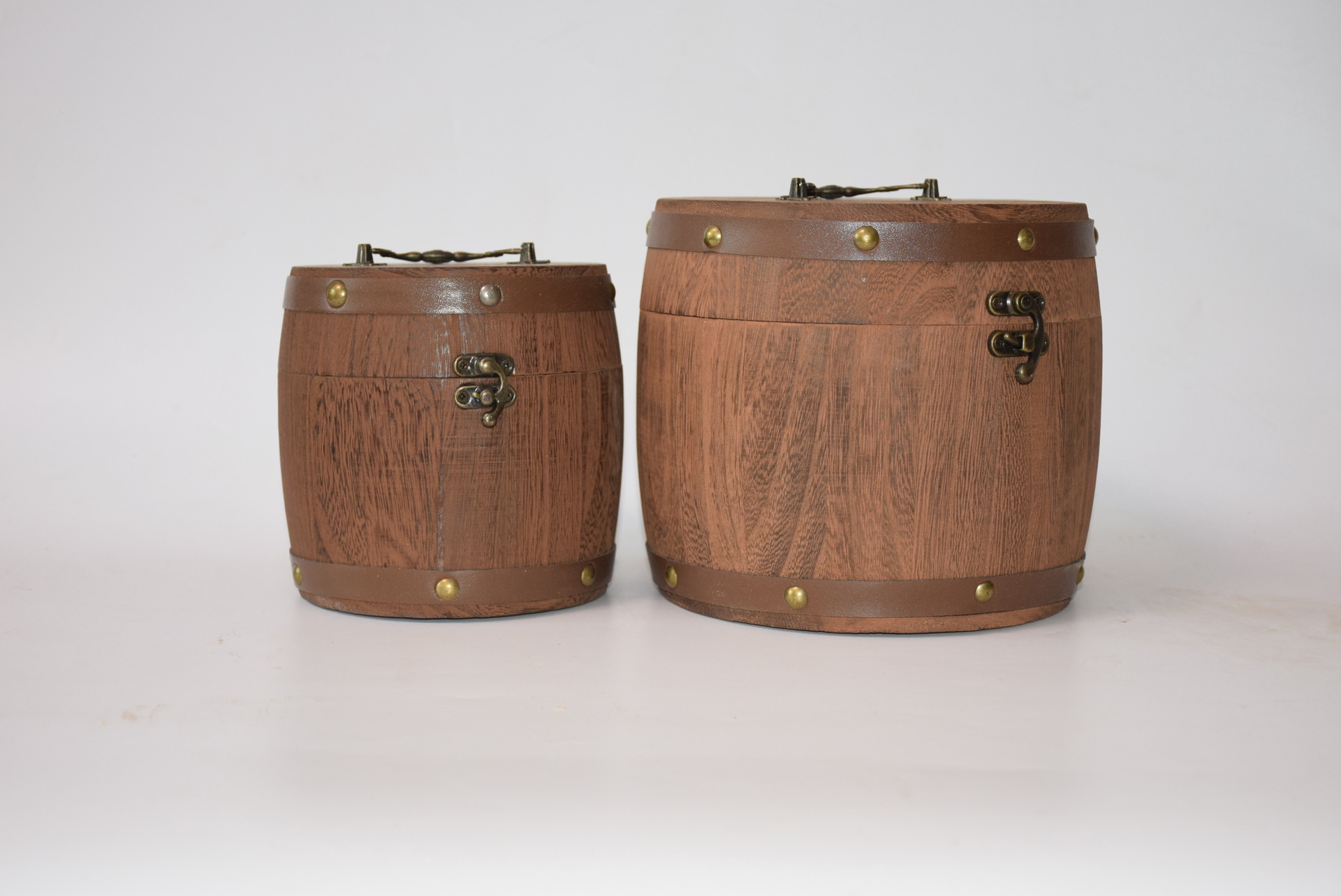 厂家定制木质茶叶礼盒包装 仿古普洱包装木桶 圆形茶叶桶