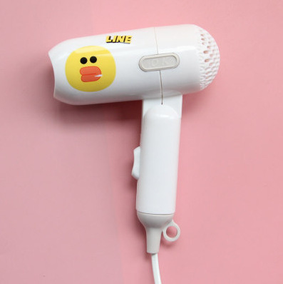 Mini Folding Cartoon Hair Dryer Student Dormitory Small Power Hair Dryer Travel Portable Two-Gear Small Household 