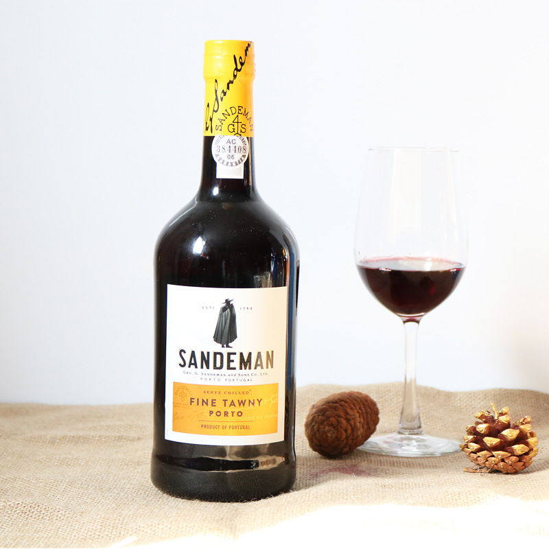 山地文茶色波特甜利口葡萄酒 sandeman 葡萄牙进口 利口酒 750ml