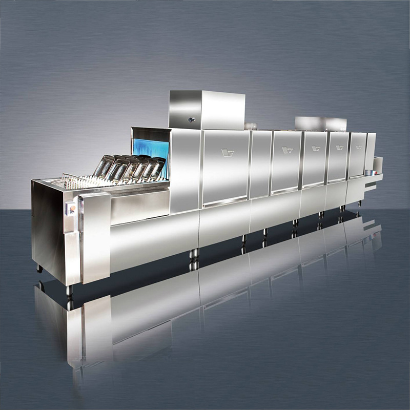 山东洗碗机厂家定制生产长龙式商用洗碗机大型餐具清洗设备洗碗