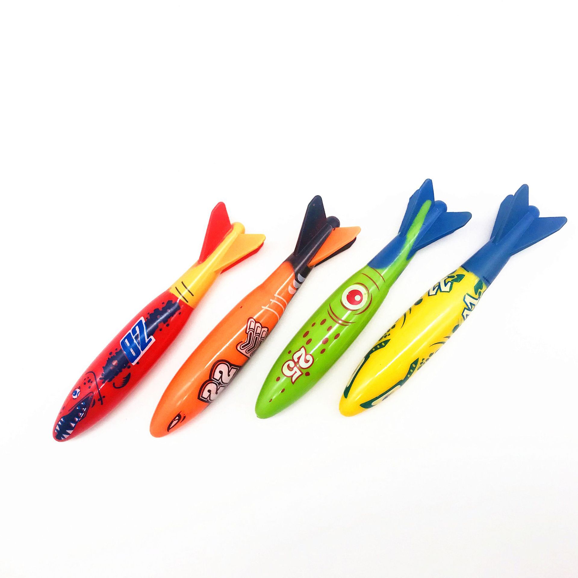 夏季亲子互动儿童游泳池潜水戏水玩具投掷鱼雷