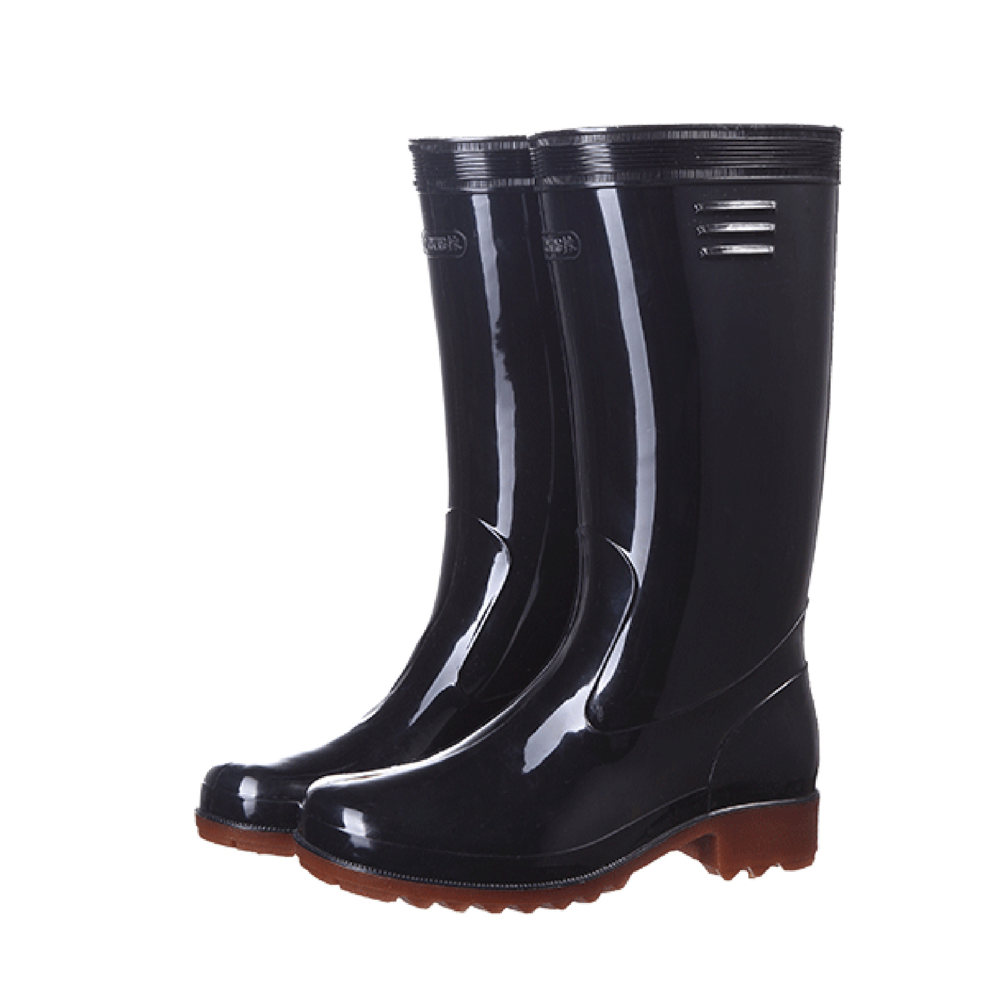 金橡雨鞋男加棉黑色水靴防水防滑耐油耐酸碱雨靴工作钓鱼胶水鞋靴