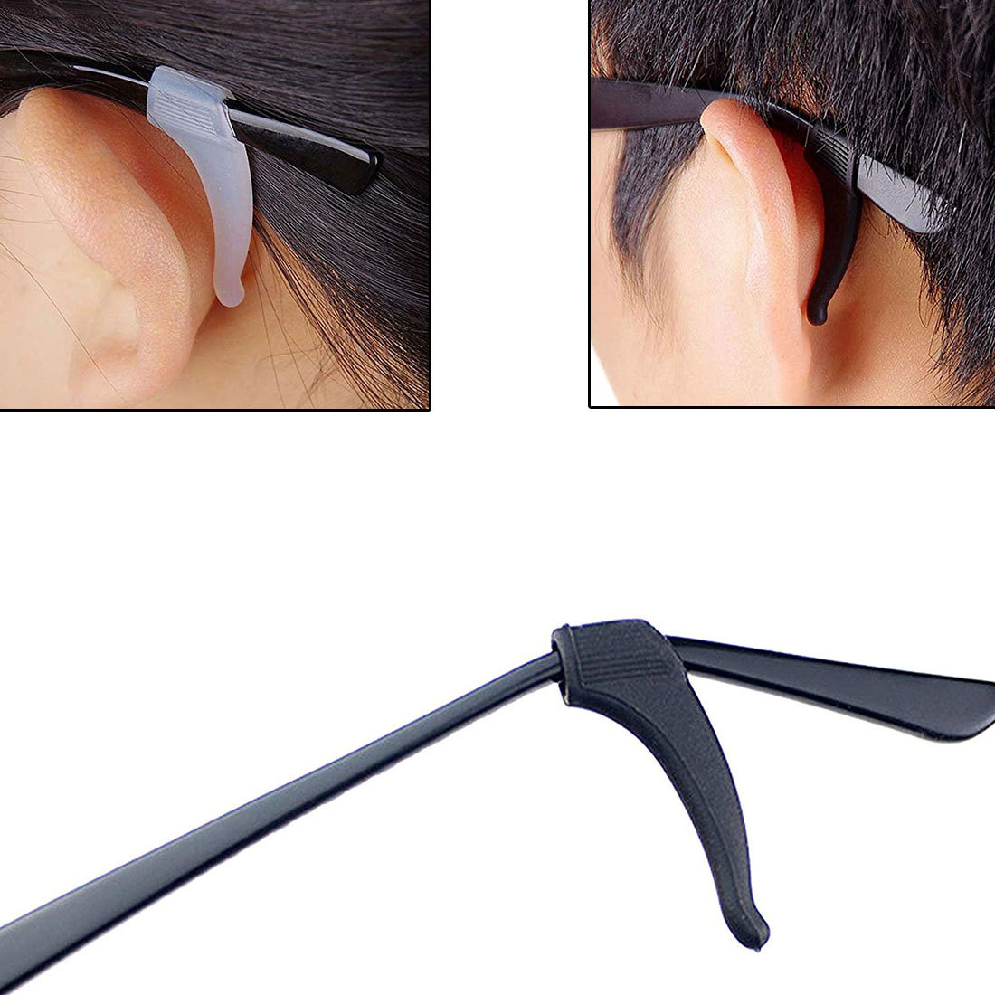 独立包装眼镜防滑套 大号耳套耳勾耳托挂固定配件眼镜腿脚套