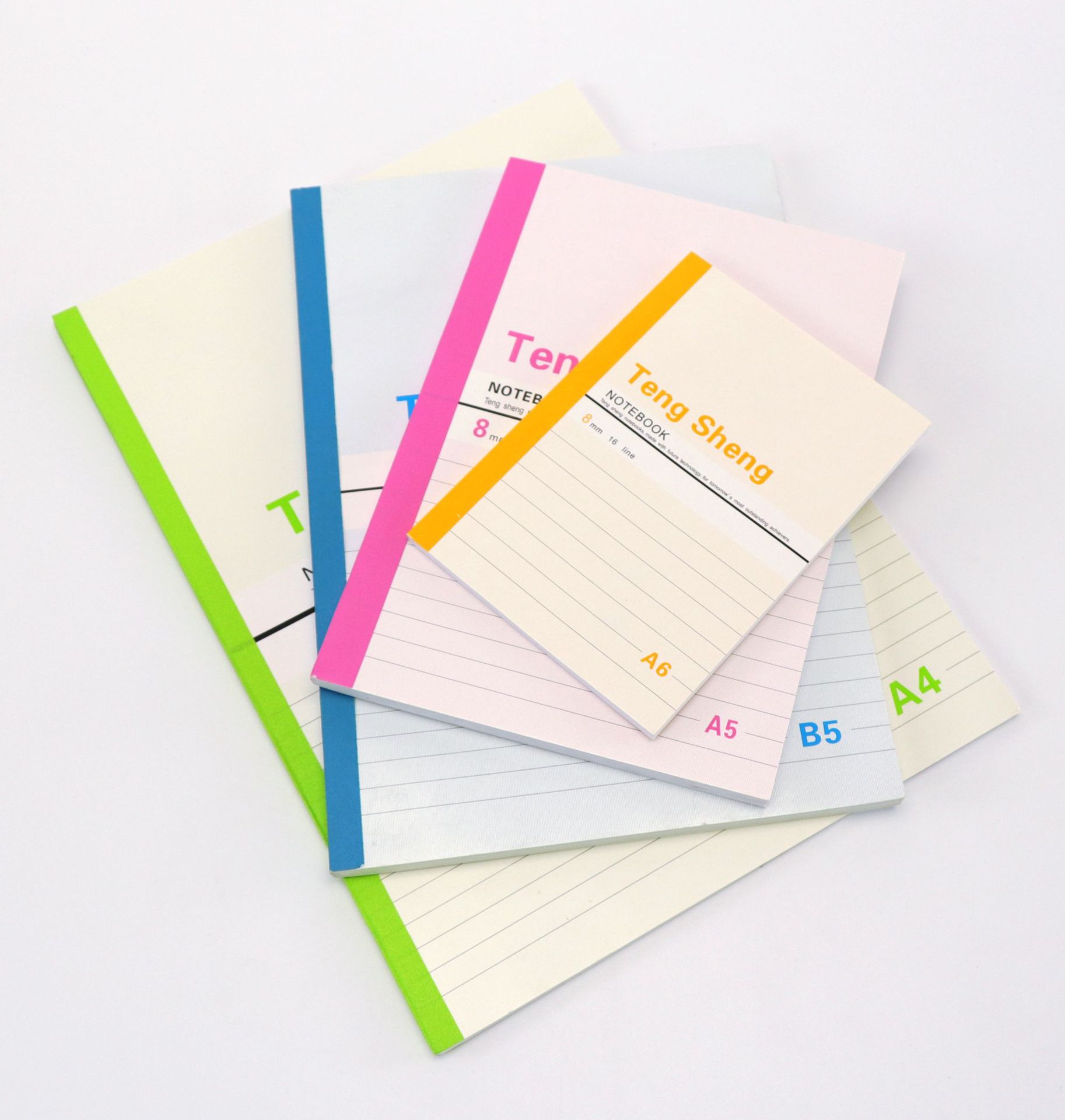 腾盛a4/a5/b5办公软抄笔记本胶装软抄本商务记事本学生笔记练习本
