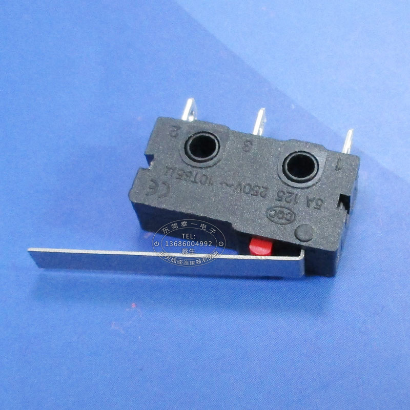 迷你小家电小型行程开关 直柄柄长定制大电流全铜微动开关kw12-c