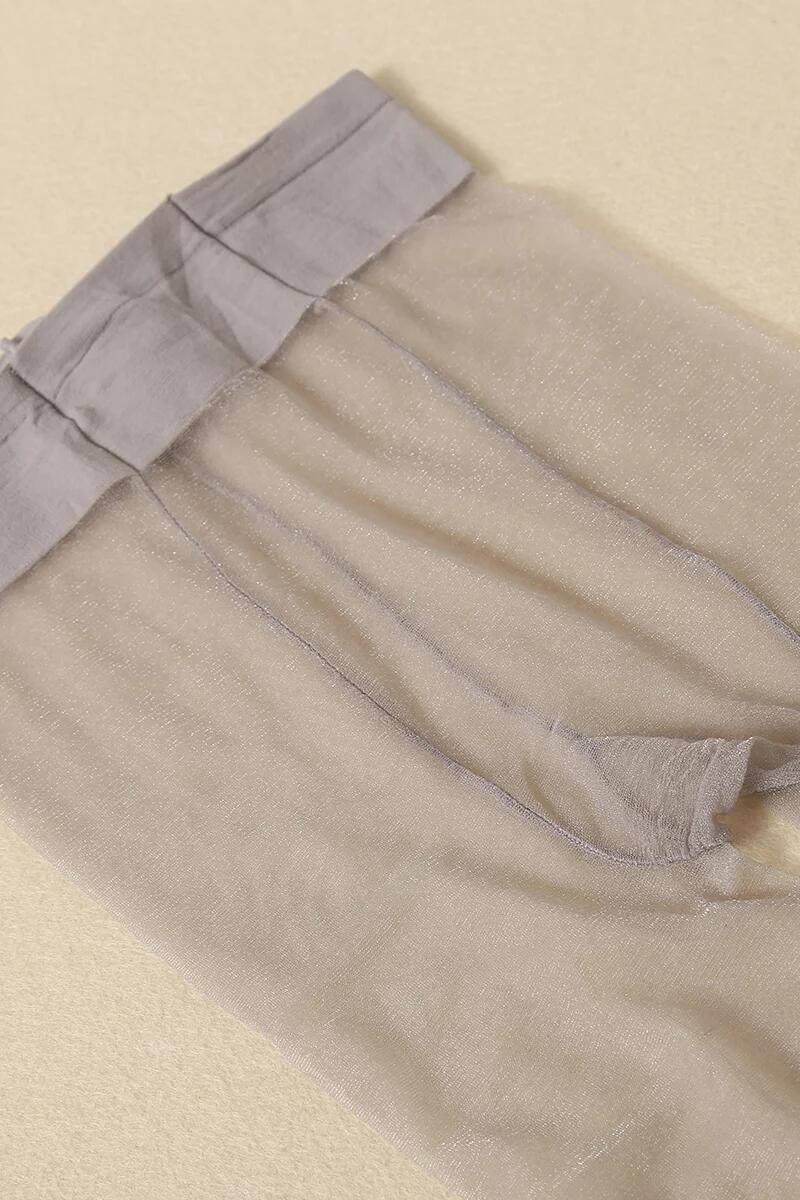 加档珠光连裤袜 日韩珠光丝袜女5d夏季薄款微闪 亮丝袜美腿袜