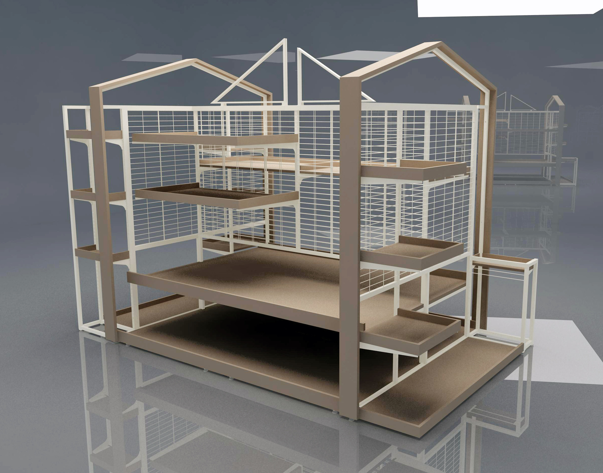 定制均价花车货架陈列架超市堆头货展示架五金地堆层板木板展示架