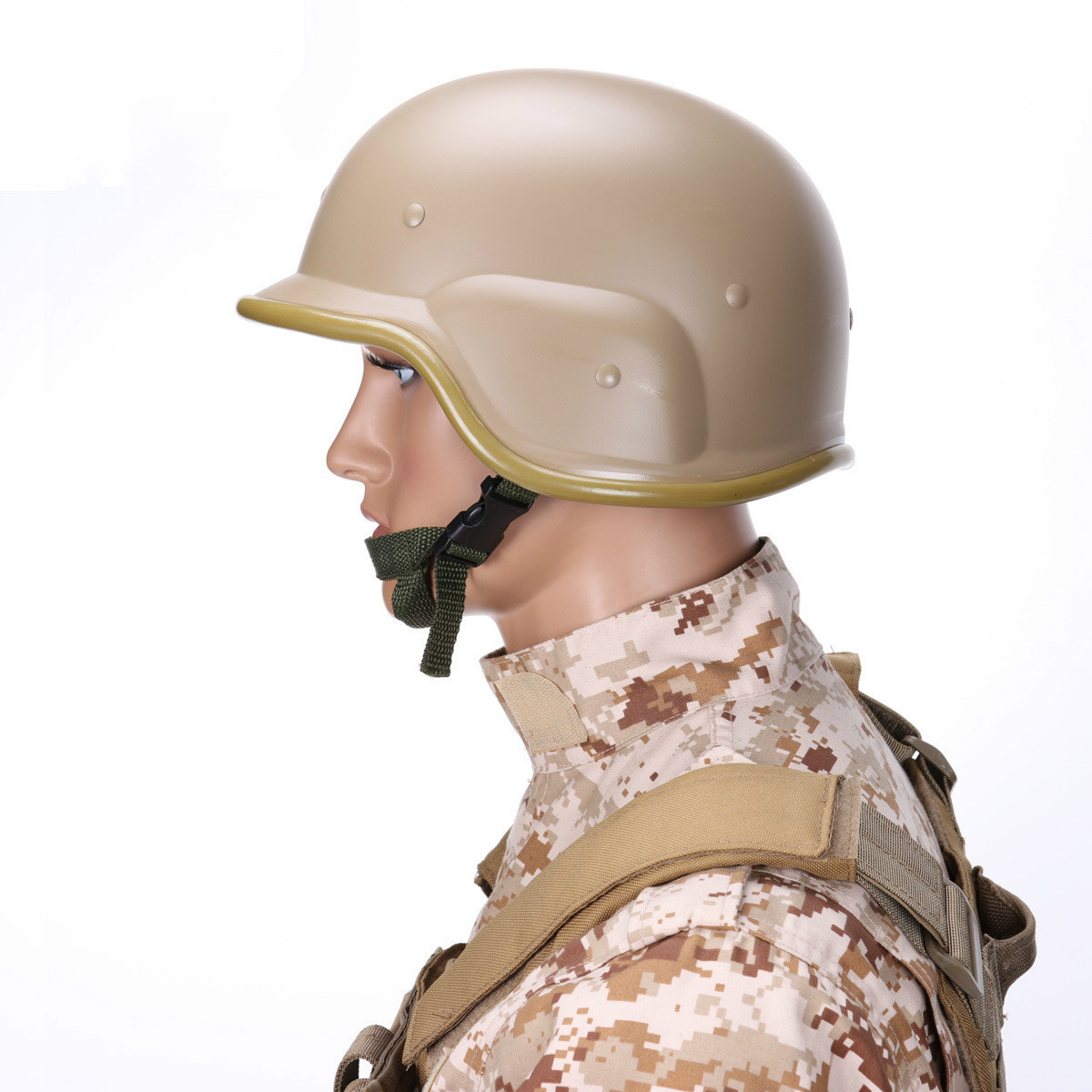 美式m88防暴钢盔防爆头盔勤务执勤金属帽玻璃钢野战安保铁制头盔