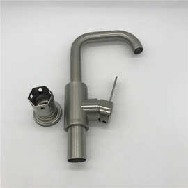 水知暖厂家直销 304不锈钢厨房水龙头 冷热旋转水槽洗菜盆水龙头