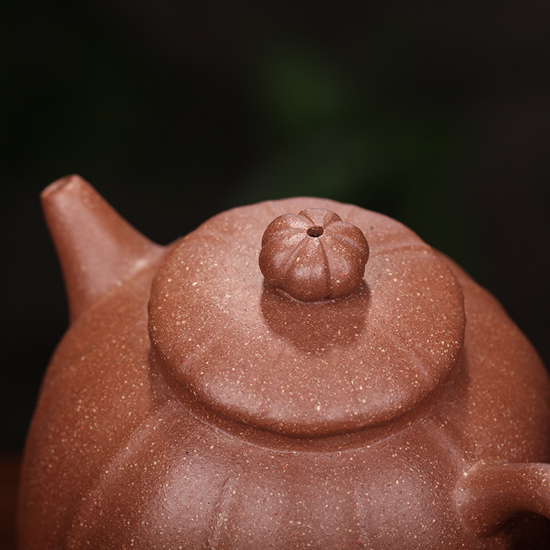 宜兴紫砂壶五彩段泥秦权壶 名家沈浩全手工茶具礼品厂家批发 代发